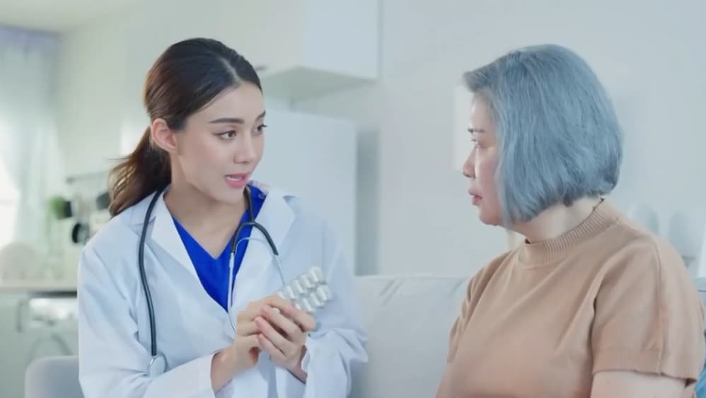 Elderly person with strong support network and independence